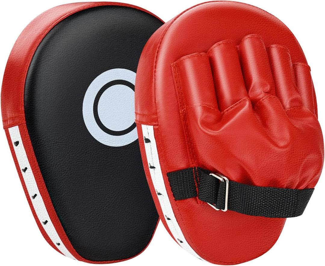 Punching Mitts Kick Pack Set, Boxing Pads Curved Focus Punching Mitts Kickboxing Striking Target Pads for Kids Men Women, Martial Arts Training Equipment for Boxing Taekwondo Karate Muay Thai