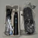 Philips Sonicare ProtectiveClean 5300 Rechargeable Electric Toothbrush, with Pressure Sensor, 3 Cleaning Modes, SmarTimer and QuadPacer, with 2 Bonus Brush Heads, Travel Case, Black, Model HX6423/34