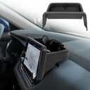Center Console Organizer Compatible with 2021-2025 2026 Nissan Rogue S/SV/Rock Creek Dashboard Tray Interior Insert Accessories Behind Screen Black (Only Fit 8-Inch Screen)