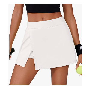 Fashion Womens Tennis Skirt High Waisted Mini Skirts with 2 Pockets Side Slit Athletic Golf Skorts for Workout Pickleball, Large