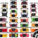 Skroam 72 piece Food Storage Containers Set with Airtight Lids (36 Containers & 36 Lids), Plastic Leak-Proof Kitchen Storage Containers for Pantry Organizers and storage - Meal Prep, Lunch Containers