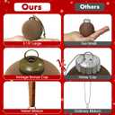 15 Pcs Velvet Christmas Balls, 3.15" Large Velvet Christmas Ornaments Balls, Plastic Shatterproof Flocked Ornaments for Xmas Tree Holiday Party Decorations (A - Green,Brown,Khaki,Cream White)