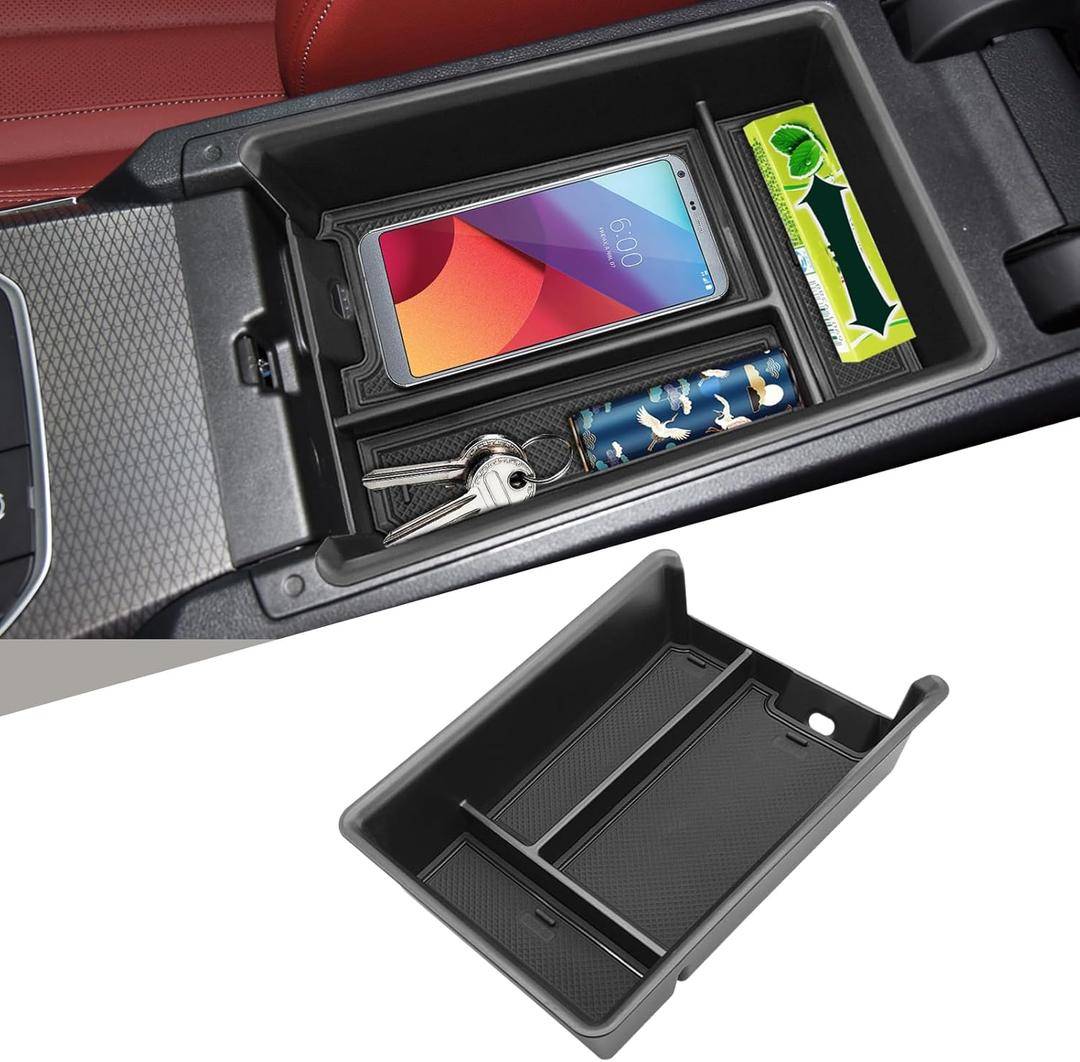 TTCR-II Compatible with 2019-2024 2025 BMW 3 Series Center Console Organizer, For BMW 4 Series Console Organizer Tray i4 G26 2021-2025, For G20 325i 328i 330i and G22 430i 440i Center Armrest Box