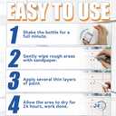 3 x Wood Touch Up Paint, 1.5 fl Oz Black Paint Pen for Furniture, Fast Drying, Quickly Repairs Any Scratches Chips Blemishes on Cabinets, Doors, Tables, and Dressers