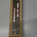 Christmas Flameless Taper Candles 2 Pack Christmas Poinsettia Flowers Battery Operated Candle with Remote Real Wax Flickering LED Fake Candle Home Decor for Xmas New Year Wedding Party