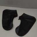 Waterproof Rain Shoe Covers, Silicone Overshoes with Zipper Non-slip Galoshes for Men and Women (XL(Women 11-13,Men 9.5-13), Black)