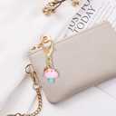 2 x 2Pcs Bag Charms for Handbags-Purse Charm for Women- Keychain Charms for Purses Accessory Birthday Christmas Valentine Gifts