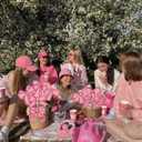 Pink Bow Party Decorations - 10PCS Bow Party Centerpieces Stick for Bachelorette, Coquette Birthday Party, Wedding, and Photo Booth Props