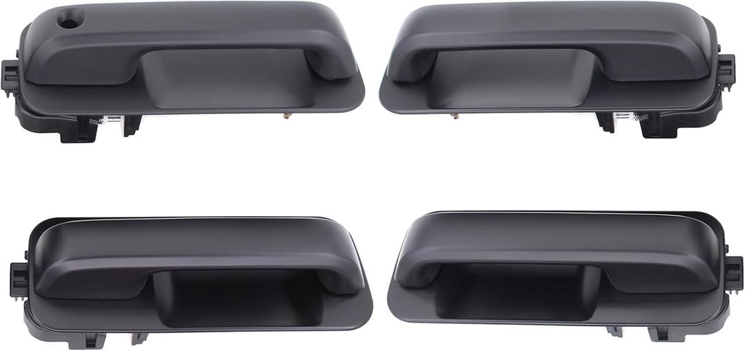 ApplianPar 4Pcs Front Rear Left Right Black Door Outer Handle for F150 2015 2016 2017 2018 2019 2020