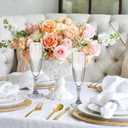 24PCS Plastic Champagne Flutes,7.1Oz Acrylic Clear Wine Glasses Goblets Reusable Drinking Champagne Glasses for Wedding ,Shatterproof and Disposable Cups Plastic Goblets Grand Event Party Supplies