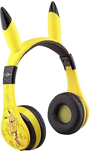 eKids Pokemon Kids Bluetooth Headphones, Wireless with Microphone, Includes Aux Cord, Volume Reduced, Foldable, Yellow eKids Pokemon Kids Bluetooth Headphones, Wireless with Microphone, Includes Aux Cord, Volume Reduced, Foldable, Yellow