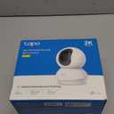 Tapo 2K Indoor Pan/Tilt Wired Security Camera - Works as a Baby Monitor & Pet Camera, Motion Detection, 2-Way Audio, Siren, Night Vision, Subscription-Free Local Storage or Optional Cloud, C210 (White)