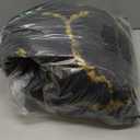 ONASAR Area Rugs for Bedroom Living Room, Washable 4x6 Fluffy Black and Gold Throw Rug, Shaggy Geometric Floor Mat for Home Decor, Soft Plush Carpet for Kids Teen Playroom Dorm Classroom Office