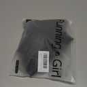 RUNNING GIRL Sports Bras for Women, Medium-High Impact Running Strappy Sports Bra with Removable Pads (Small, Black)