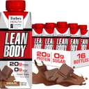 LABRADA NUTRITION - Lean Body RTD Whey Protein Shake, Convenient On-The-Go Meal Replacement Shake for Men & Women, 20 grams of Protein  Zero Sugar, Lactose & Gluten Free, Chocolate (Pack of 16) (8.45 Fl Oz (Pack of 16))