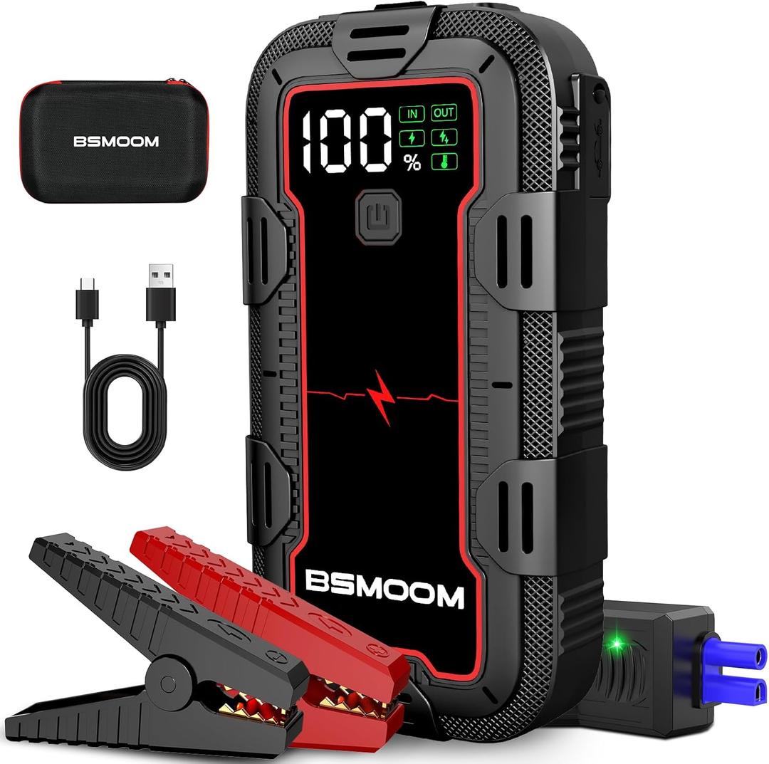 5000A Jump Starter,99Wh Car Battery Jump Starter(Up to All Gas or 8.0L Diesel Engine),12V Auto Battery Booster,Portable Lithium Jump Box with LED Light/USB QC3.0