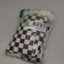 ELONGRIVER Travel Duffel Bag Foldable Weekender Overnight Bag for Men Women Lightweight Carry on Tote Bag For Spirit Airlines Black Corduroy Check