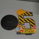 Construction 3rd Birthday Number Sign Centerpiece Truck 3rd Sign Construction Birthday Party Supplies Wooden Excavator Hat 3 Years Old Number for Boys Anniversary