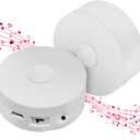 195 Seconds Message Voice Recorder, Voice Recording Button Record Custom Messages for Crafts, Stuffed Bear, Baby Doll,Pillow and Xmas Halloween New Year Birthday Presents White-2P