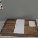 Extra Large Folding Bed Tray Table, 22 x 14 Acacia Wood Breakfast Tray, Food Serving Tray with Legs for Eating in Bed