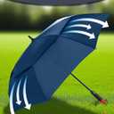 SIEPASA Golf Umbrella Large 62/68/72 Inch Automatic Open Golf Umbrella Extra Large Oversize Double Canopy Vented Umbrella Windproof Waterproof for Men and Women.