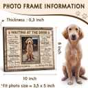 Dog Memorial Wooden Frame - Pet Photo Frame 8''x10'' with Meaningful Quote, in Loving Memory of Pup - Dog Loss Bereavement Keepsake, Wall Hanging, Table Decor - Sympathy Gifts for Pet Lover