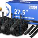 Corki Cycles Mountain Bike Inner Tubes 27.5×1.75/1.95/2.125/2.4 Tire Tub 27.5" Bicycle Tube with 32mm Schrader Valve, 6 Pack