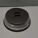 MAGJIUKE Microwave Splatter Cover & Silicone Mat  Collapsible, Vented, Reusable Food Guard and Plate Cover with Heat-Resistant Trivet for Pots, Pans, and Kitchen Counter, Black