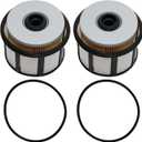 FD-4596 Fuel Filter Element Replacement for Ford Powerstroke Diesel 7.3L 2002-2003 E550 Super Duty 2000-2003 E450 Excursion 1999-2003 E350 F250 F350 F45 FD4596 F81Z9N184AA, 2Pcs