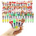 Scettar 53 Pcs 4-in-1 Christmas Pens Bulk Multicolor Mini Cute – Kawaii Cool Ballpoint Pens with Assorted Ink, Fun Gifts for Christmas, Winter Holiday, Birthdays, Students Parties