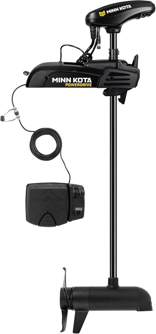 Minn Kota PowerDrive Bow-Mount Electric Trolling Motor with GPS, Dual Spectrum Chirp Sonar – 70 Lb. Thrust, 60 in. Shaft, Freshwater