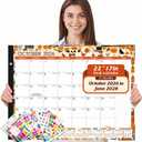 Large Desk Calendar 2027, Oct 2026 - Jun 2028, 21-Month Calendar 2027-2028, 22" x 17"
