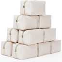 10Pcs Makeup Bag, Travel Cosmetic Bag for Women, Pu Leather Cosmetic Pouch, Waterproof Small Toiletry Bags, Portable Makeup Organizer, Storage Purse for Lady Women