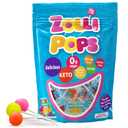 Zollipops Clean Teeth Lollipops, Anti Cavity with Xylitol, Sugar Free Candy for a Healthy Smile Great for Kids, Diabetics and Keto Diet, Natural Fruit Variety, 5.2oz (EXP 05/11/28)