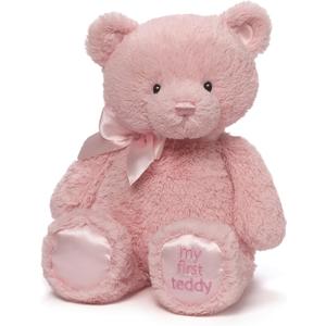GUND Baby My First Teddy Bear, Ultra Soft Animal Plush Toy for Babies and Newborns, Pink, 15