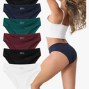 Women's Seamless Underwear 6-Pack, Like a Second Skin, No Show No Feel, Mid/Low Rise Bikini for Everyday Comfort