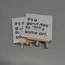 2 x Painting Gifts for Women Men, Birthday Christmas Gifts for Artist Art Lover Students Painter, Art Lover Artist Birthday Gifts for Teacher, Artist Decor Sign, Good Day