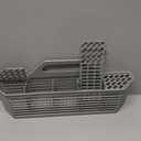 WD28X10128 Dishwasher Silverware Basket Gray By AMI PARTS Replacement (19.7"x3.8"x8.4") for GE Dishwasher, Replace WD28X10127, WD28X10131, WD28X10132 