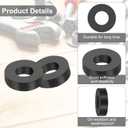 PATIKIL Multi Purpose Rubber Spacer, 30Pcs 10mm ID x 25mm OD x 5mm T Neoprene Round Anti-Vibration Isolation Pads Isolator Rubber Bushings Spacer Washer for HVAC Bolts Car Accessories