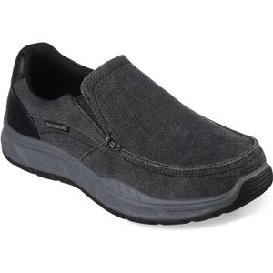 Skechers Men's, Relaxed Fit: Cohagen - Vierra Sneaker - Extra Wide Width Black Canvas Size 10