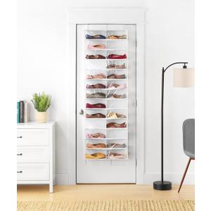 Whitmor Over The Door Shoe Shelves - 26 Sections - White