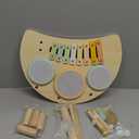 Kids Drum Set Montessori Musical Instruments for Toddlers 1-3, Wooden Baby Drum Kit with Xylophone, Preschool Music Toys for Early Learning, Educational Birthday Gift for Boys Girls (Multicolored)
