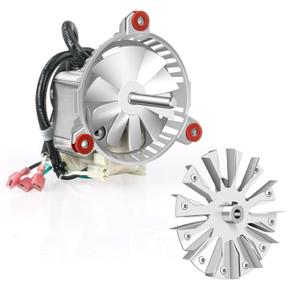 Replacement Blower Fan for 3-21-08639, Combustion Blower Motor, Compatible with Harman P68 P61 P43 P38 XXV Accentra 52i Advance Pellet Stoves, with Double Paddle Fan Blade for 3-20-502221