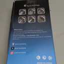 6-Setting Shower Head with Handheld, JDO High Pressure Hand held Shower Head, 4.7 Inch Chrome Detachable Showerhead Set with 59 Inch Stainless Steel Hose and Adjustable Showerhead Holder