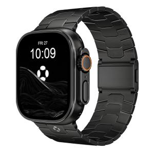 Titanium Watch Band AGIS01- Fits Apple Watch ULTRA 3/2/1 (49mm) - Adjustable Titanium Apple Watch Band with DLC Coating, Lightweight & Durable Strap for Men - Premium Color Matching Band