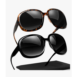 miyya Bug Eye Oversized Polarized Sunglasses Womens, Trendy Retro Sun Glasses for Women 2025, Oversized UV Protection Shades