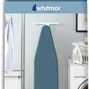 Whitmor Deluxe Ironing Board Cover and Pad, 100% Cotton Iron Board Replacement Cover with Heat-Resistant Surface, Fit for 54" L x 15" W Ironing Boards, (Ironing board not included) - Blue