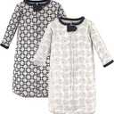 Hudson Baby Unisex Baby Cotton Long-Sleeve Wearable Sleeping Bag, Sack, Blanket (0-3 Months)