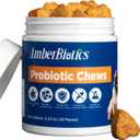 Probiotics for Dogs, Boosts Immune System, Improves Digestion, Supports Gut Health, Relieves and Prevents Diarrhea and Soft Stools, Chicken Flavor Soft Chews - 30 Tablets (120g)