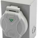50A 125/250V Generator Power Inlet Box - 3-Prong, Pre-Drilled for Easy Installation, Durable Metal Construction